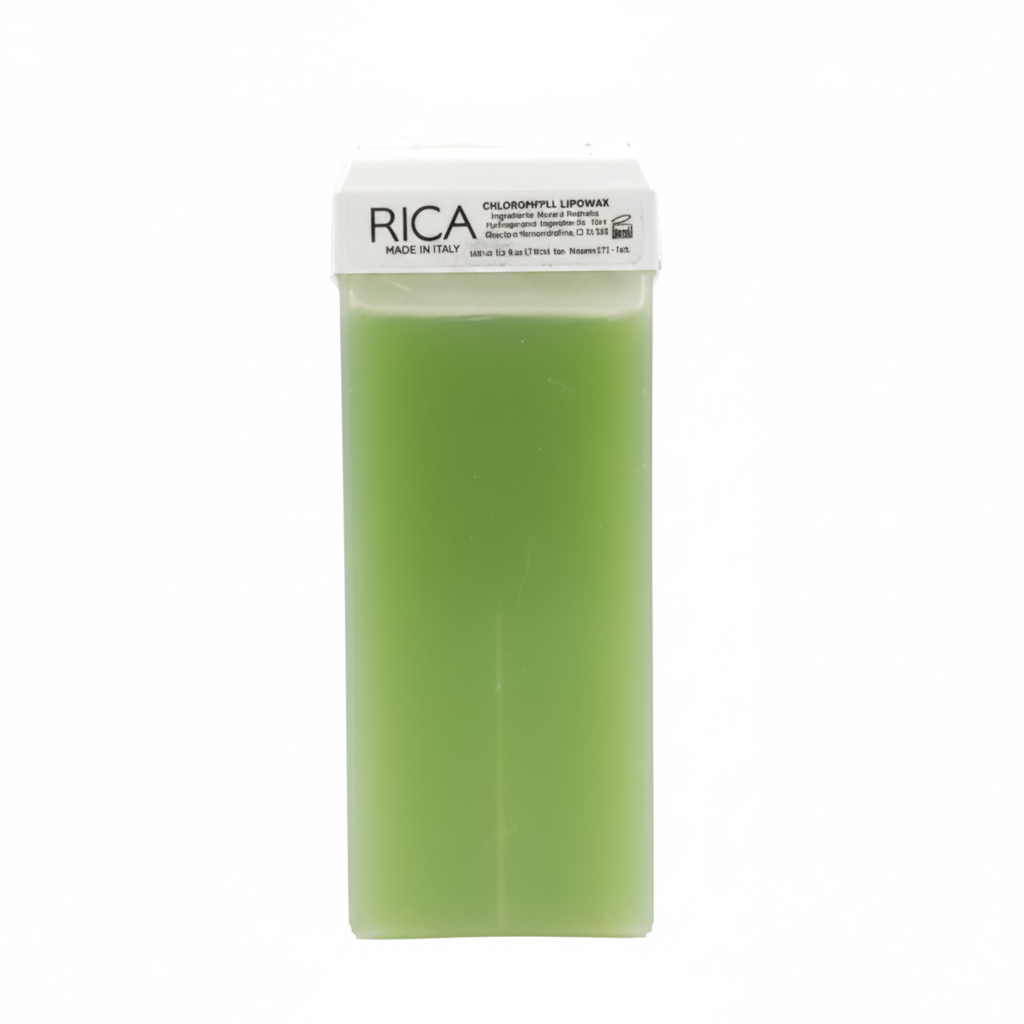 RICA Chlorophyll Roll-On Liposoluble Wax 100ml – Calming Wax for Sensitive Skin