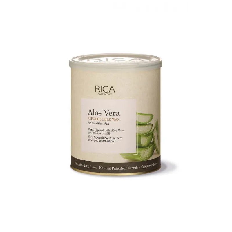Rica Aloe Vera Liposoluble Wax 800ml – Gentle wax for sensitive skin at Ziofy.pk