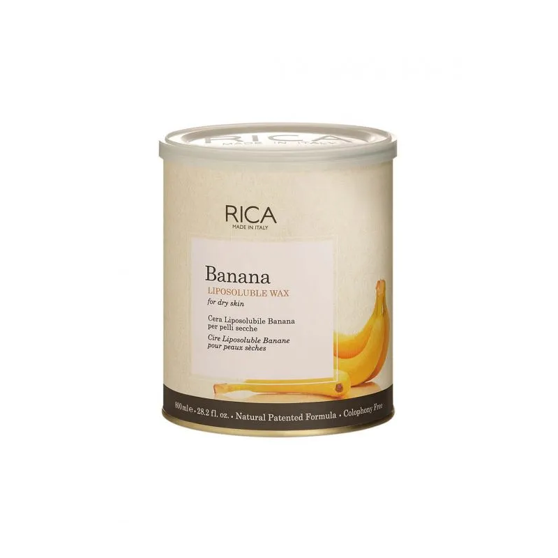 Rica Banana Liposoluble Wax 800ml – Moisturizing Hair Removal Wax for Dry Skin – Ziofy.pk