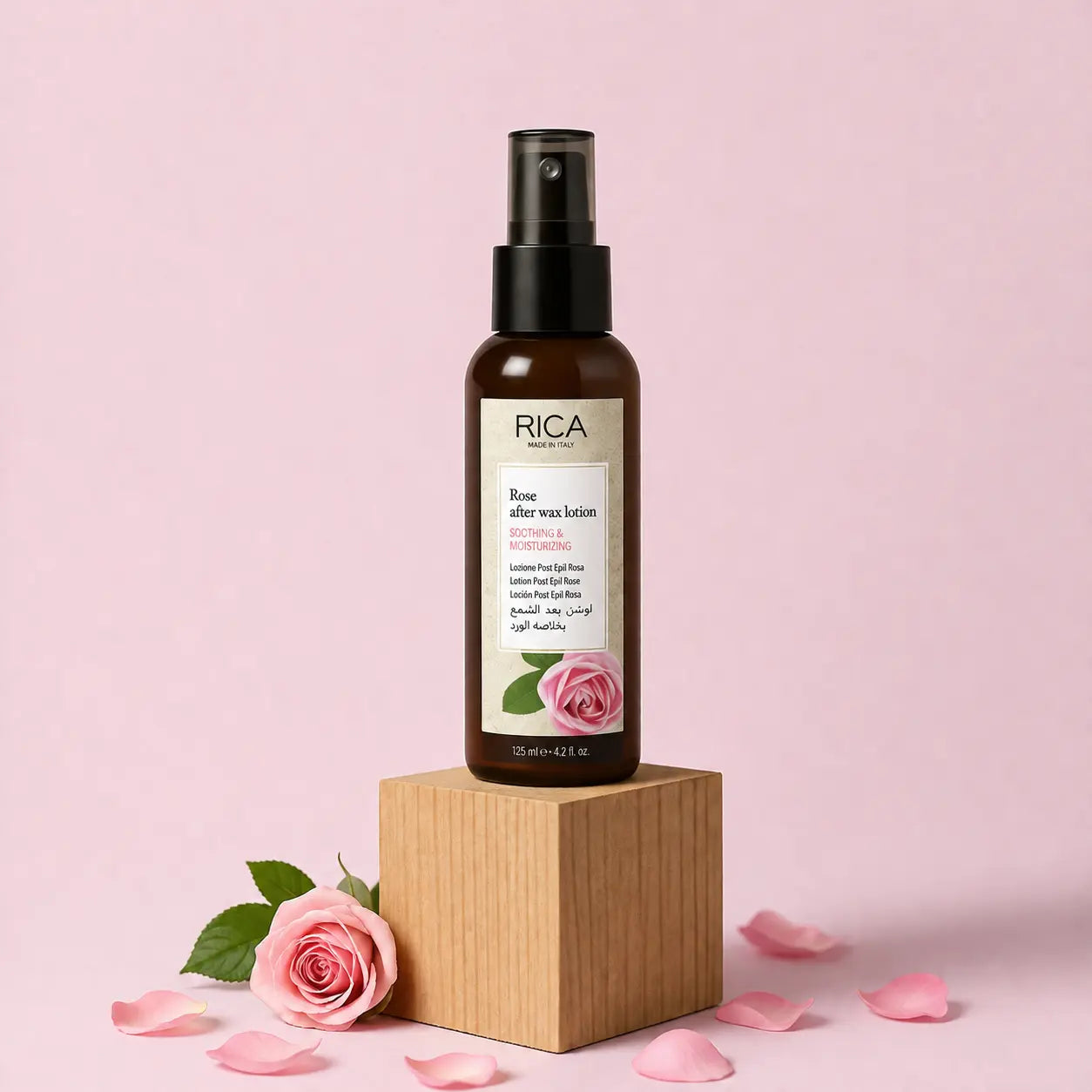 Rica Rose After Wax Lotion 125ml for soothing and moisturizing skin after waxing