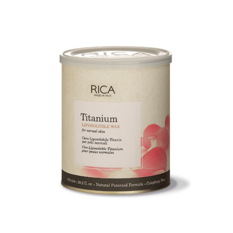 Rica Titanium Liposoluble Wax 800ml – Gentle Wax for Sensitive Skin – Ziofy.pk