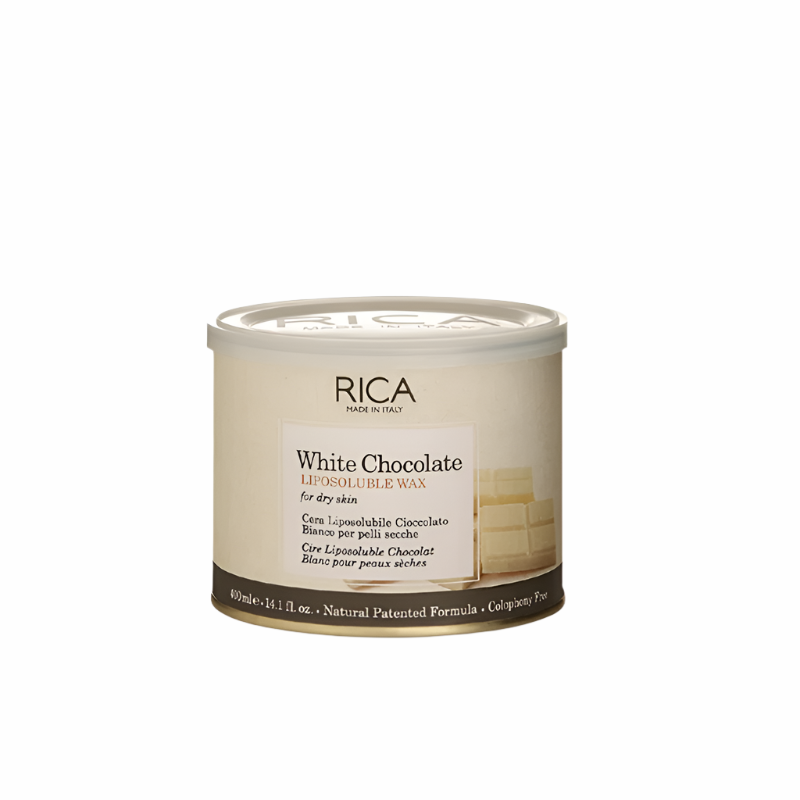 Rica White Chocolate Liposoluble Wax 400ml – Nourishing Creamy Wax for Sensitive Skin – Ziofy.pk