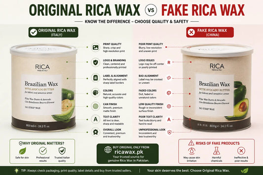 Original Rica Wax vs Fake Rica Wax – Complete Guide to Buying Genuine Rica Wax in Pakistan