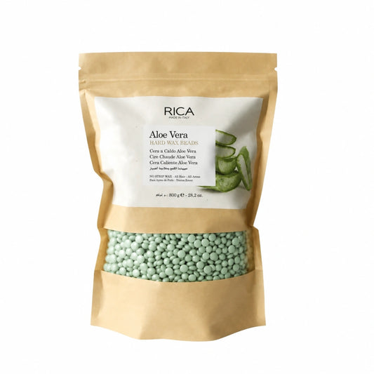 RICA Aloe Vera Hard Wax Beads 800g for professional hair removal