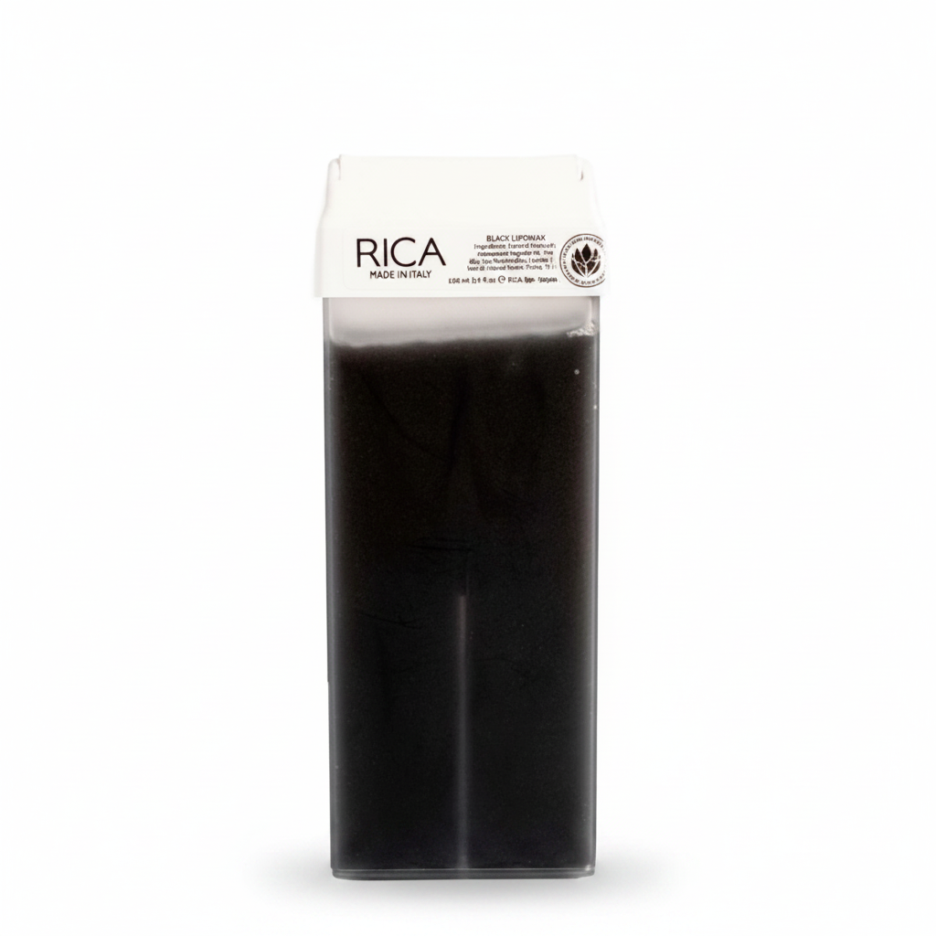 RICA Black Roll-On Liposoluble Wax 100ml – Charcoal Wax for Sensitive Areas