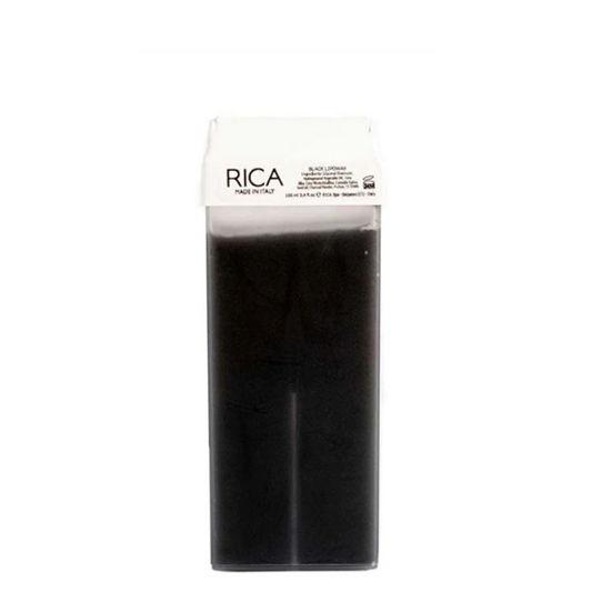 RICA Black Roll-On Liposoluble Wax 100ml – Charcoal Wax for Sensitive Areas