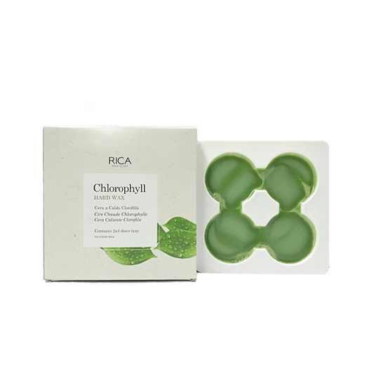 RICA Chlorophyll Hard Wax 1000gm Tray – Stripless Wax for Sensitive Skin