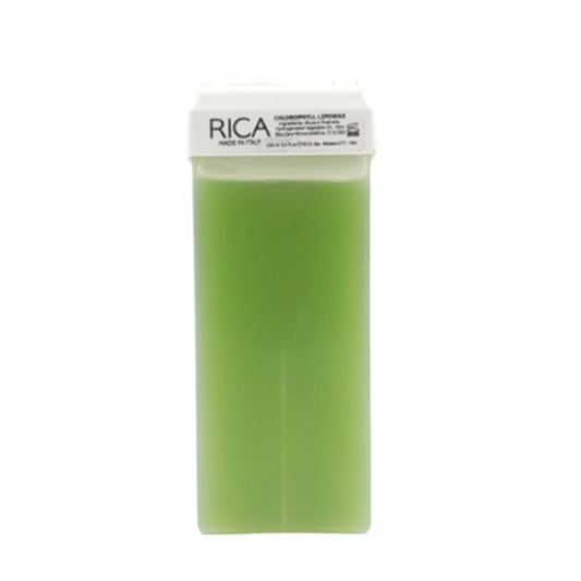 RICA Chlorophyll Roll-On Liposoluble Wax 100ml – Calming Wax for Sensitive Skin