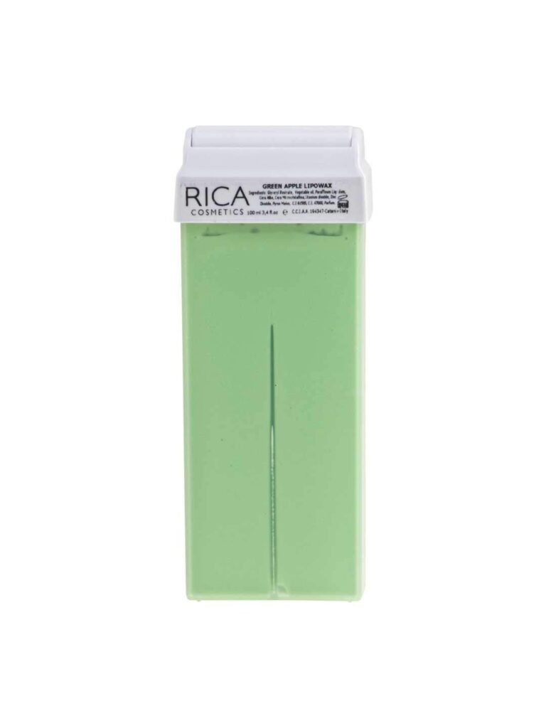 RICA Green Apple Roll-On Liposoluble Wax 100ml – For Smooth & Gentle Hair Removal