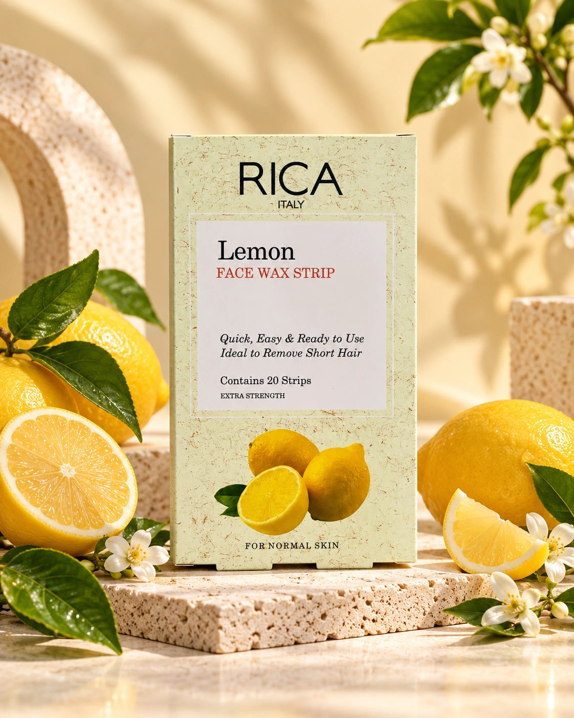 Buy Rica Lemon Face Wax Strips in Pakistan
