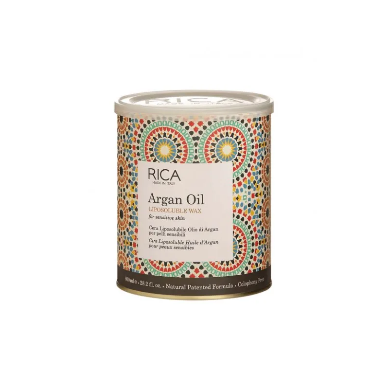 Rica Argan Oil Liposoluble Wax 800ml – Nourishing Hair Removal Wax for Sensitive Skin – Ziofy.pk