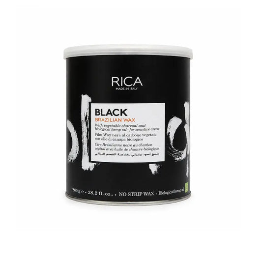 Rica Black Stripless Wax 800ml for long-lasting smooth skin