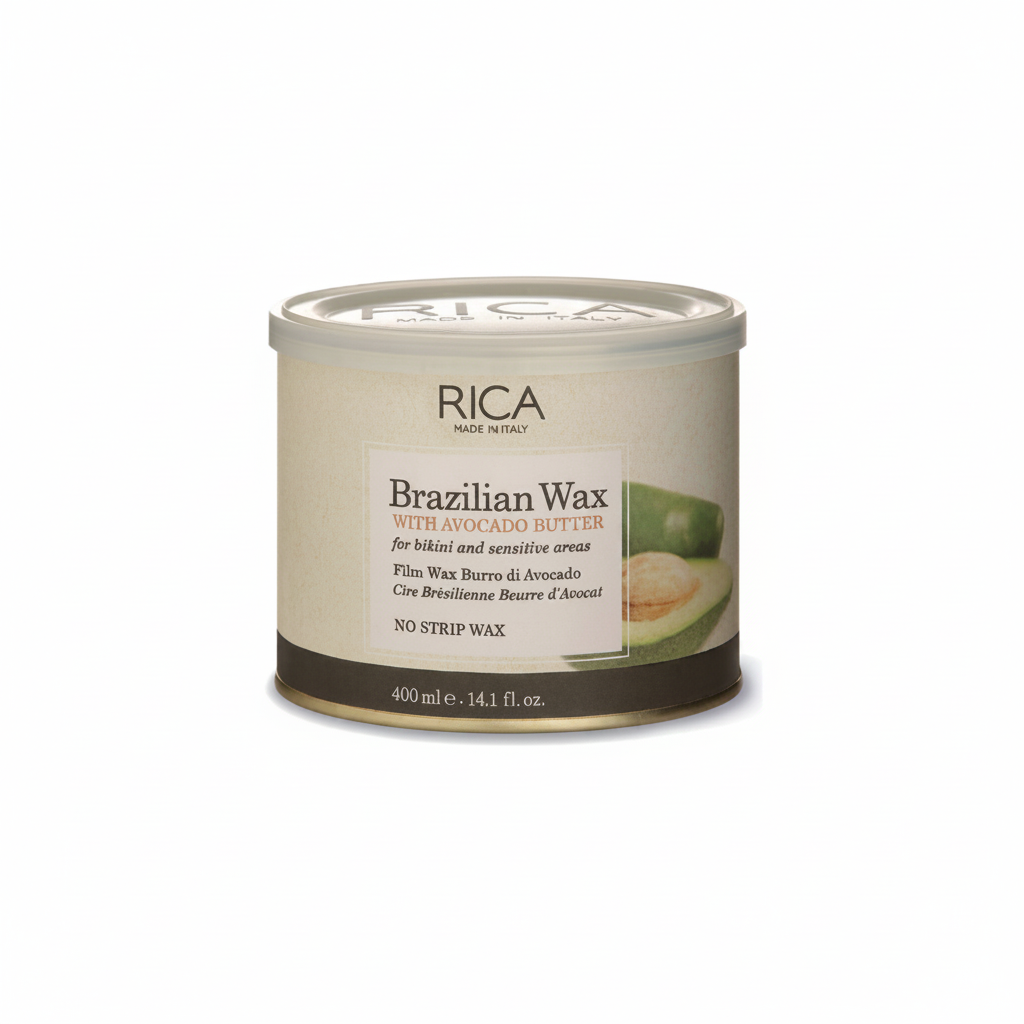 Rica Brazilian Wax with Avocado Butter can on a white background