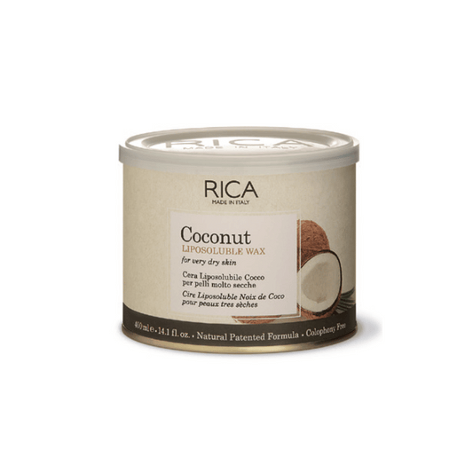 RICA Coconut Liposoluble Wax 400ml – Gentle, Nourishing Wax for Dry and Sensitive Skin