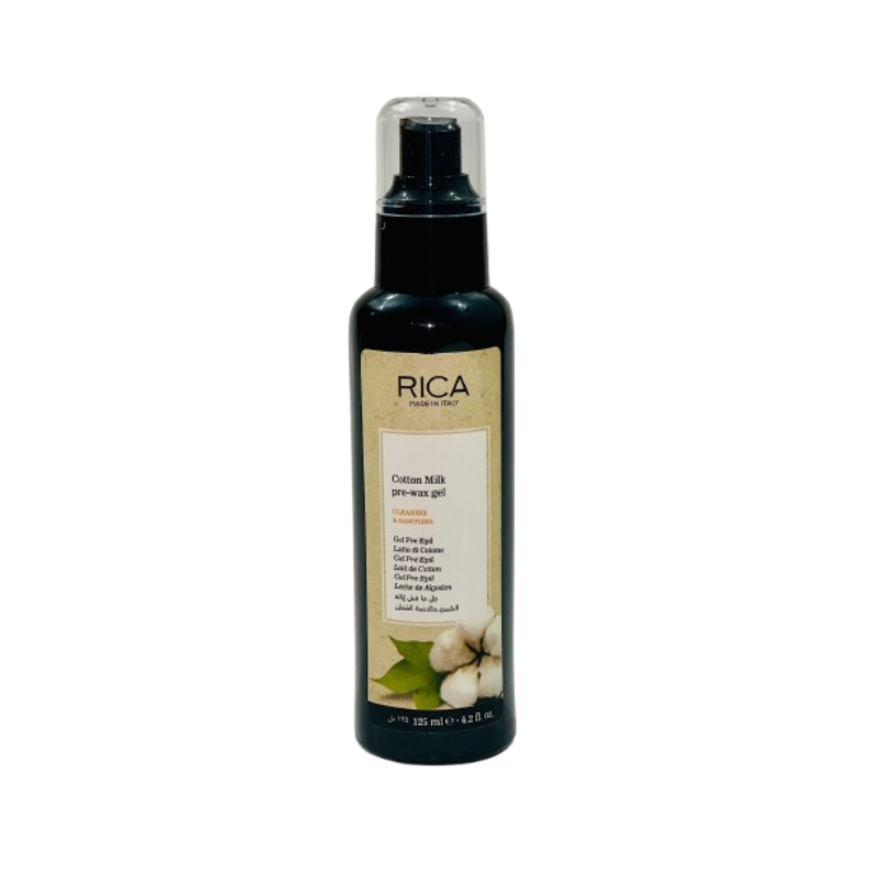 Rica Cotton Milk Pre-Wax Gel 125ml – Pre-Wax Cleanser for Smooth Skin – Ziofy.pk
