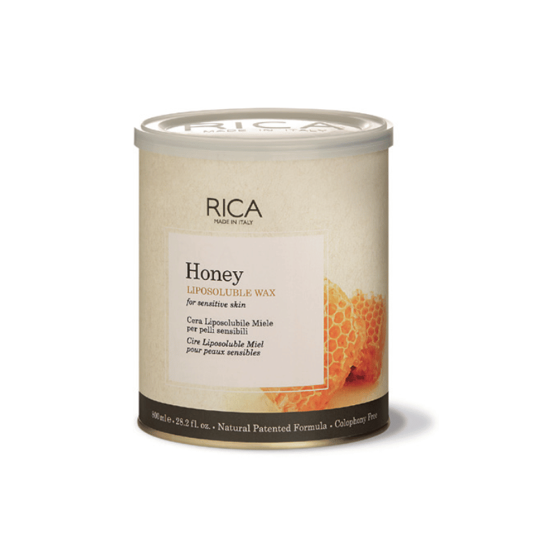 RICA Honey Liposoluble Wax 800ml – Nourishing Natural Wax for Smooth and Hydrated Skin