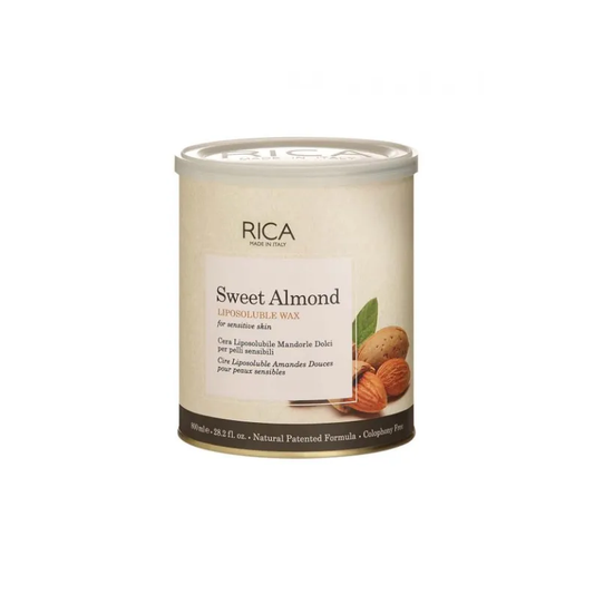 Rica Sweet Almond Liposoluble Wax 800ml – Gentle wax for sensitive skin at Ziofy.pk