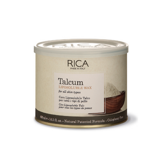 RICA Talcum Liposoluble Wax 400ml – Gentle Italian Wax for Sensitive and Normal Skin