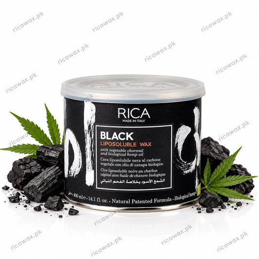 Buy RICA Black Liposoluble Wax 400ml online at ricawax.pk