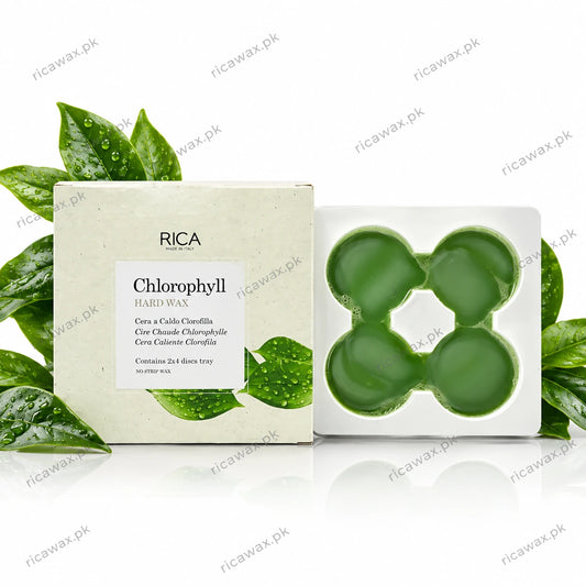 Buy RICA Chlorophyll Hard Wax 1000gm available in Pakistan from ricawax.pk