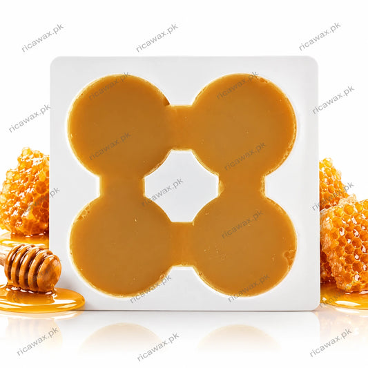 Buy RICA Honey Hard Wax Tray 500gm available in Pakistan online at ricawax.pk