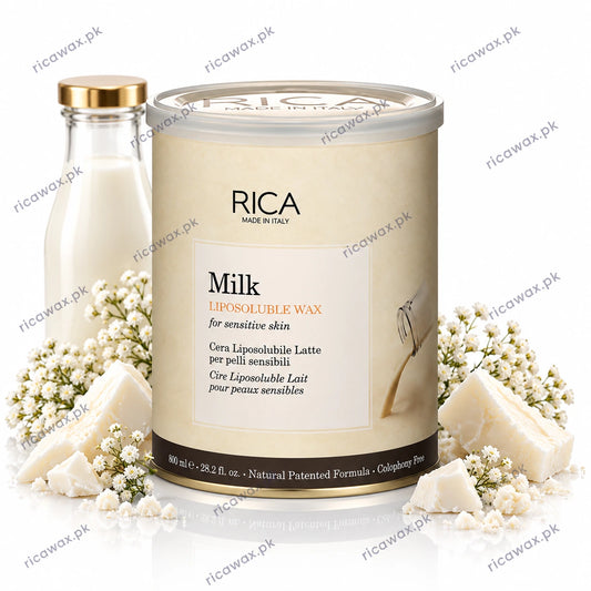 Buy RICA Milk Liposoluble Wax 800ml online at ricawax.pk