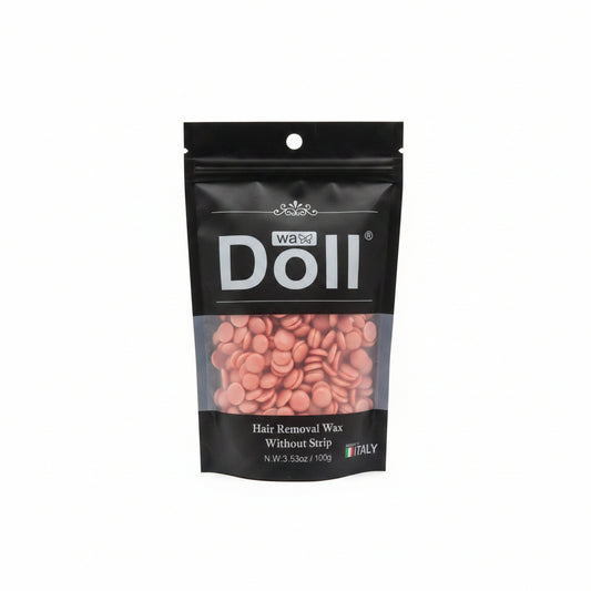 Doll Brazilian Strawberry Beads Wax 100gm – Strip Free Hard Wax for Smooth and Soft Skin