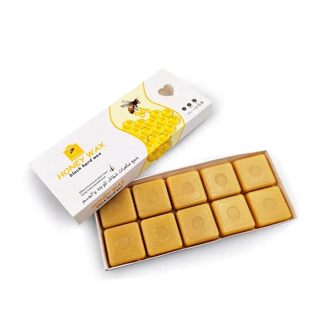 Honey Block Hard Wax Cubes for Full Body Hair Removal – Pack of 10 No Strip Wax Cubes