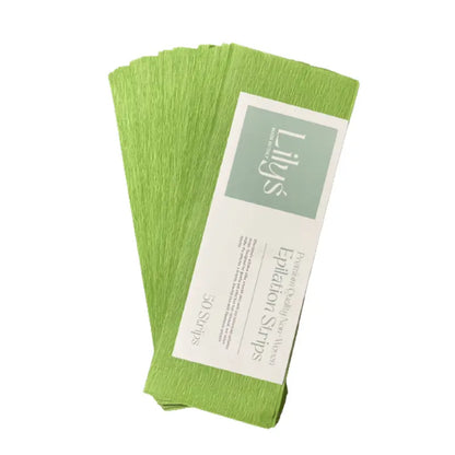 Lily's Paper Waxing Strips – 100 Pcs Pack (Green Color) | Buy Affordable Wax Strips in Pakistan at ricawax.pk