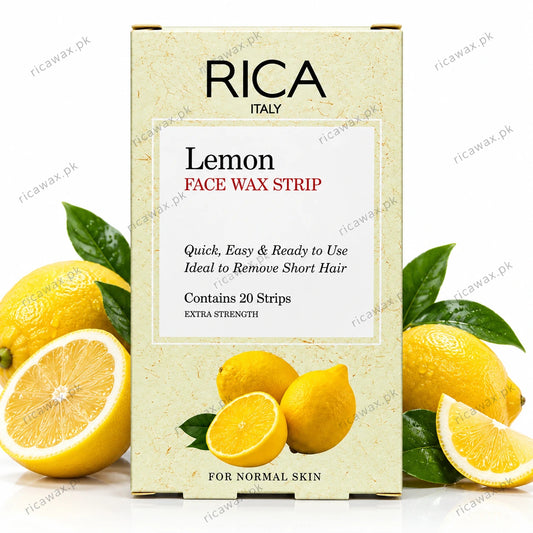 Buy RICA Lemon Face Wax Strips Online  From ricawax.pk