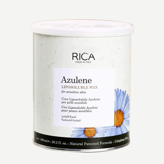 RICA Azulene Liposoluble Wax 800ml – Gentle Hair Removal Wax for Sensitive and Delicate Skin