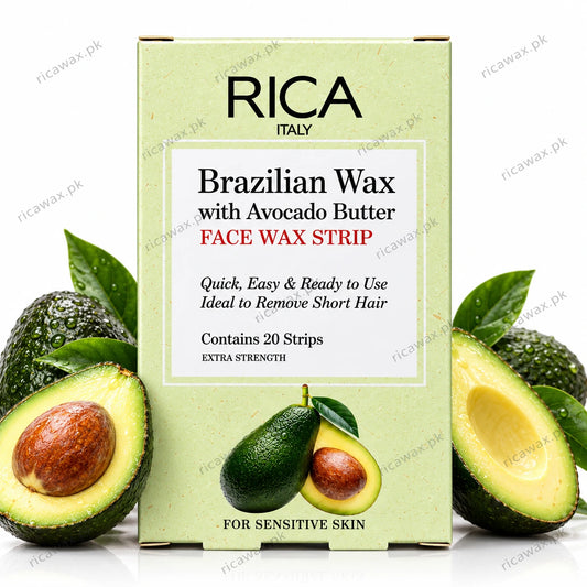 Buy RICA Avocado Butter Wax Strips for Facial Hair Removal