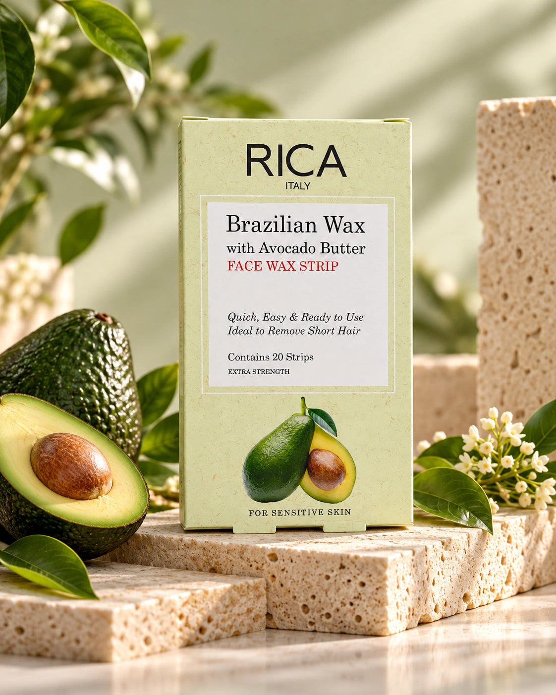 Buy Rica Avocado Face Wax Strips in Pakistan