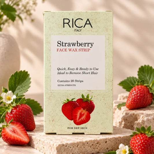 Original Rica Strawberry Face Wax Strips